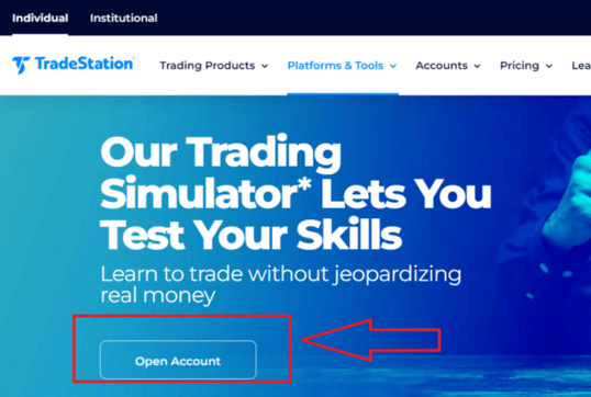 Cuenta demo en Tradestation