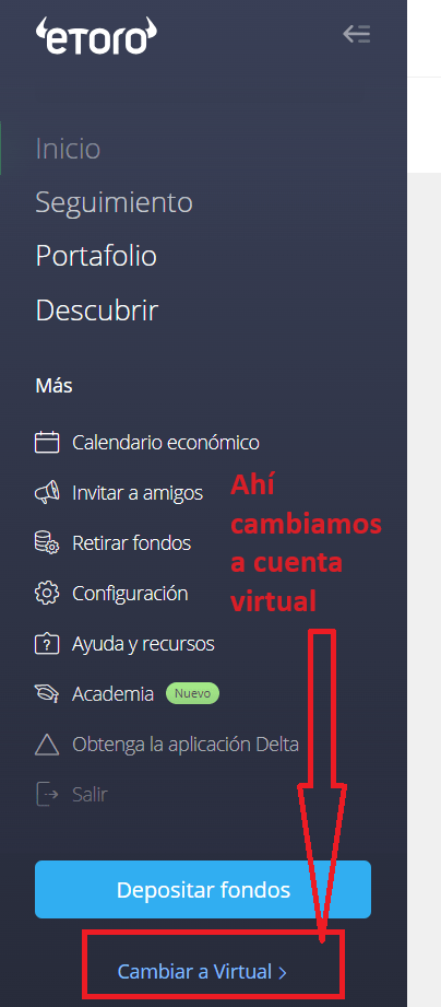 abrir cuenta demo con eToro paso a paso