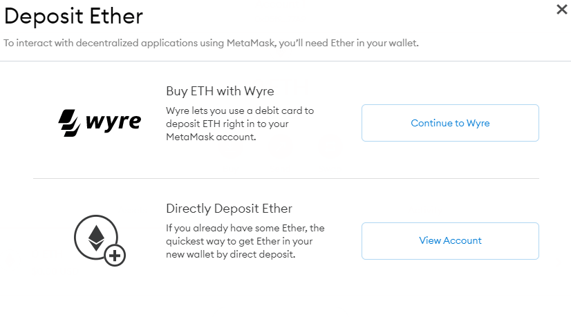 como depositar en metamask