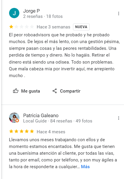 Opiniones de InbestMe