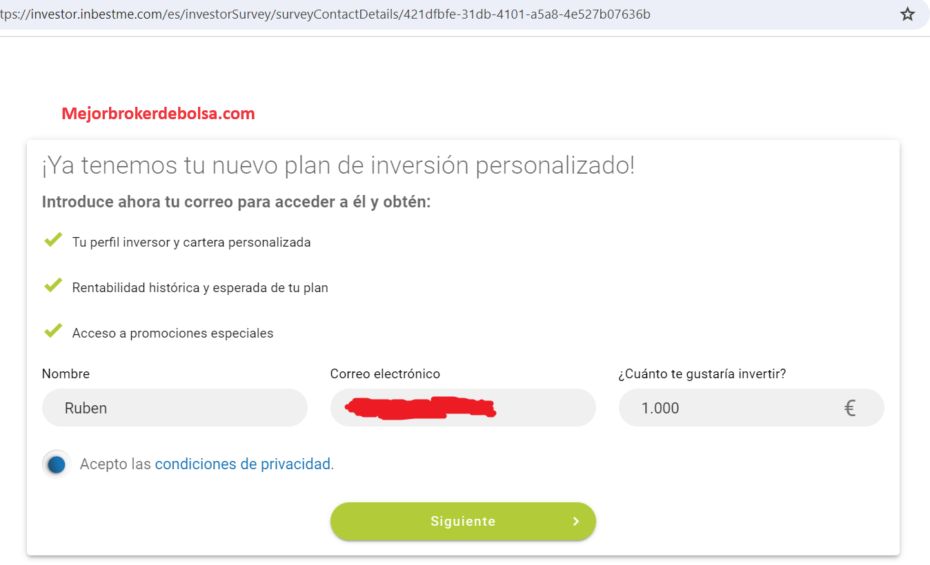 Abrir cuenta con InbestMe