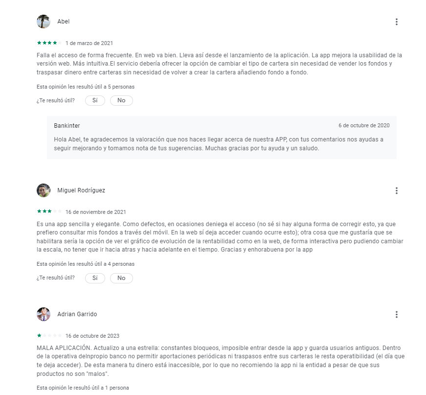 Opiniones bankinter