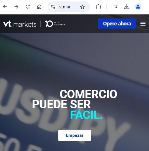 Apertura de cuenta VT Markets