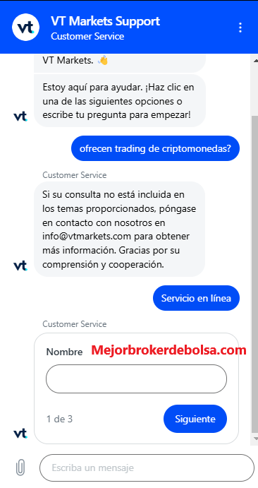 Soporte de VT Markets