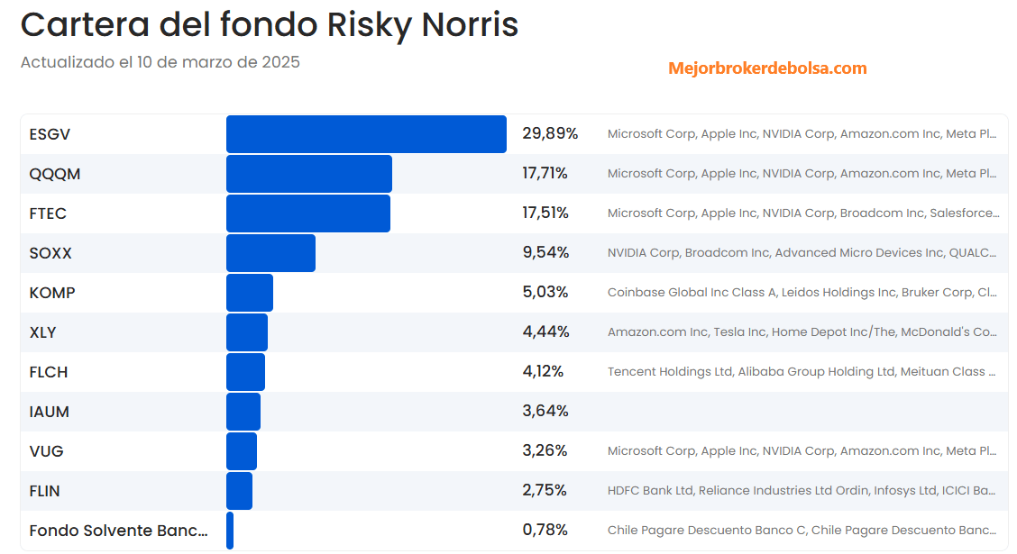 Fondo Risky Norris de Fintual Chile